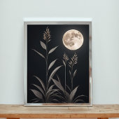 Minimalistische Moonlit-Magie Poster