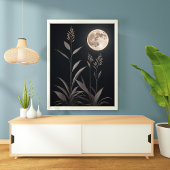Minimalistische Moonlit-Magie Poster