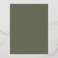 Minimalistische Moosfolie Einladung Postkarte (Ben