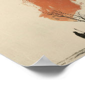 Minimalistische Mose und der brennende Bush Poster (Ecke)