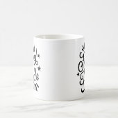 Minimalistische Motivation fett Schwarz Buchstaben Kaffeetasse (Mittel)