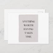 Minimalistische Motivation für Träumer Zeitlose We Postkarte (Vorne/Hinten)