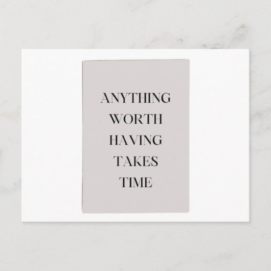 Minimalistische Motivation für Träumer Zeitlose We Postkarte (Vorderseite)