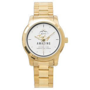 Minimalistische Motivations-Armbanduhr Armbanduhr