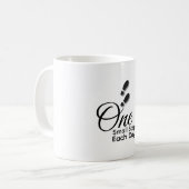 Minimalistische Motivations-Tasse – Ein kleiner Sc Kaffeetasse (Vorderseite Links)
