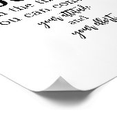 Minimalistische Motivations-Typografie Poster (Ecke)