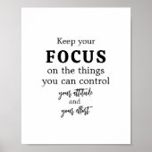 Minimalistische Motivations-Typografie Poster (Vorne)