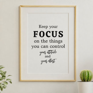 Minimalistische Motivations-Typografie Poster