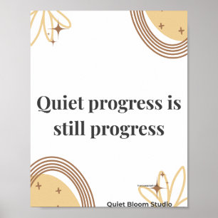 Minimalistische Motivationszitate Poster