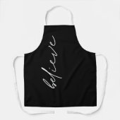 Minimalistische Motivierend Glaubensskripte schwar Schürze (Vorderseite)