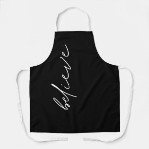 Minimalistische Motivierend Glaubensskripte schwar Schürze