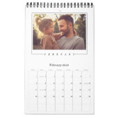 Minimalistische Multi-Foto Collage-Erinnerungen Kalender (Feb 2026)