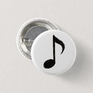 Minimalistische Musikanmerkmal - Pinselstil auf Button