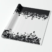 Minimalistische Musiknote Geschenkpapier (Ungerollt)