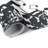 Minimalistische Musiknote Geschenkpapier (Rolleneckpunkt)