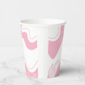 Minimalistische Musterpapiergruppen Pappbecher (Rechts)