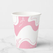 Minimalistische Musterpapiergruppen Pappbecher (Vorderseite)