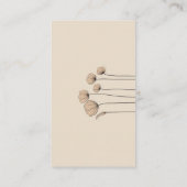 Minimalistische Mute Tones QR Code Platzhalter UAW Begleitkarte (Rückseite)