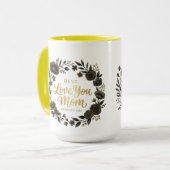 Minimalistische Mutter Erde Kaffeetasse (Vorderseite Links)