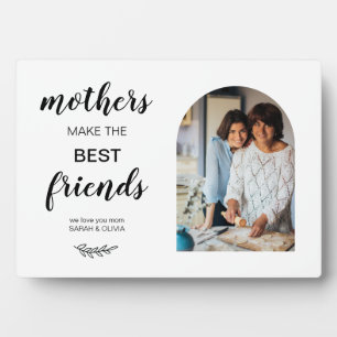 Minimalistische Mütter machen den Foto Pla Fotoplatte