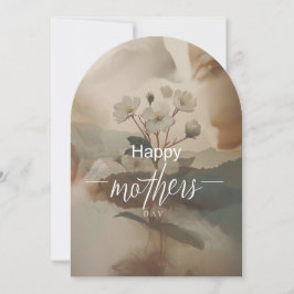 Minimalistische Muttertagskarte Einladung