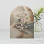 Minimalistische Muttertagskarte Einladung (Stehend Vorderseite)