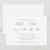 Minimalistische Namen Script Hochzeitseinladung Einladung (Vorne/Hinten)