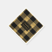 Minimalistische Napkins Black Gold Chic Feier Serviette (Ecke)