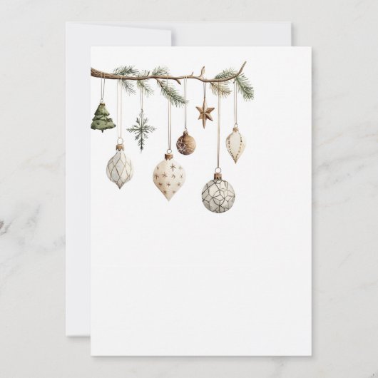 Minimalistische Natur Rustikale Einfache Feier Einladung (Rückseite)