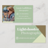 Minimalistische natürliche Berufliche Fotografie Visitenkarte (Vorne/Hinten)