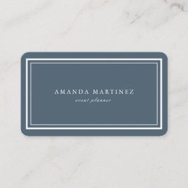 Minimalistische Nautic Navy Blue Business Card Visitenkarte