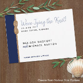 ⚓ Minimalistische Nautik, den Knoten Save the Date