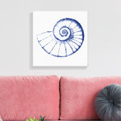Minimalistische Nautilus-See-Muschel Leinwanddruck (Insitu (Wohnzimmer))