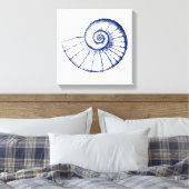 Minimalistische Nautilus-See-Muschel Leinwanddruck (Insitu (Schlafzimmer))