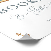 Minimalistische nautische Segelboote Bücher und Ge Poster (Ecke)