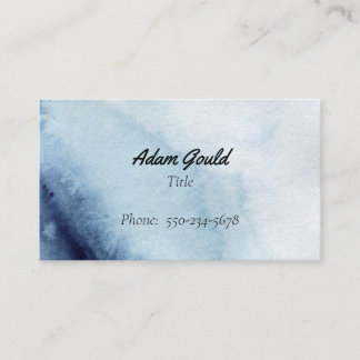 Minimalistische Navy Blue Gradient Business Card Visitenkarte