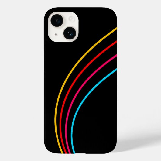Minimalistische Neonstreifen Case-Mate iPhone Hülle (Rückseite)
