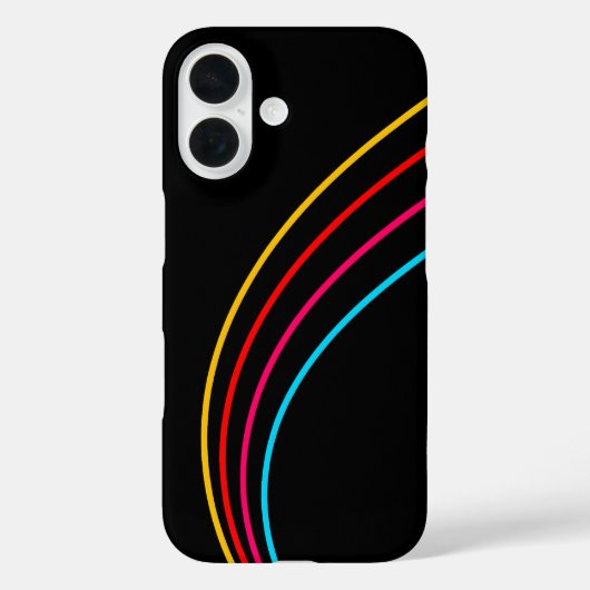 Minimalistische Neonstreifen Case-Mate iPhone Hülle (Rückseite)