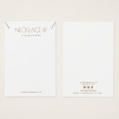 Minimalistische Netzwerkkarte (Vorne & Hinten)