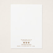 Minimalistische Netzwerkkarte (Rückseite)