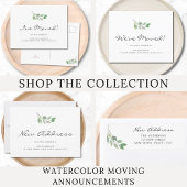 Minimalistische neue Adressgrün Adressaufkleber