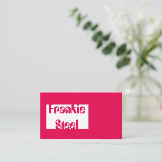 Minimalistische neunfarbige und weiße Visitenkarte (Stehend Vorderseite)