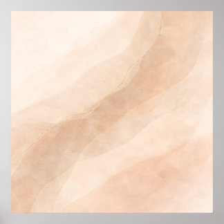 Minimalistische neutrale abstrakte Wandkunst – Bei Poster