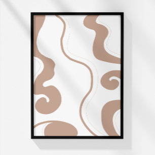 Minimalistische neutrale Böhmen Fotodruck