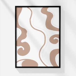 Minimalistische neutrale Böhmen Fotodruck