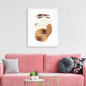 Minimalistische neutrale Farbige Cowboy-Hat-Leinwa Leinwanddruck (Insitu (Wohnzimmer))