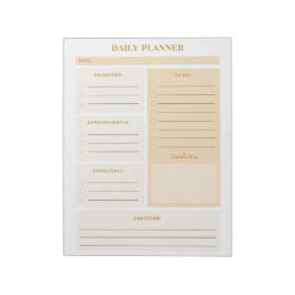 Minimalistische neutrale Farbpalettenseiten Notizblock