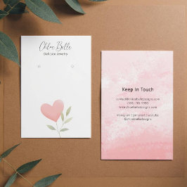 Minimalistische neutrale Foliage Herzklassenkarte