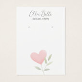 Minimalistische neutrale Foliage Herzklassenkarte (Vorderseite)