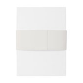Minimalistische neutrale Hochzeit Einladungsbanderole (Rückseitenbeispiel)